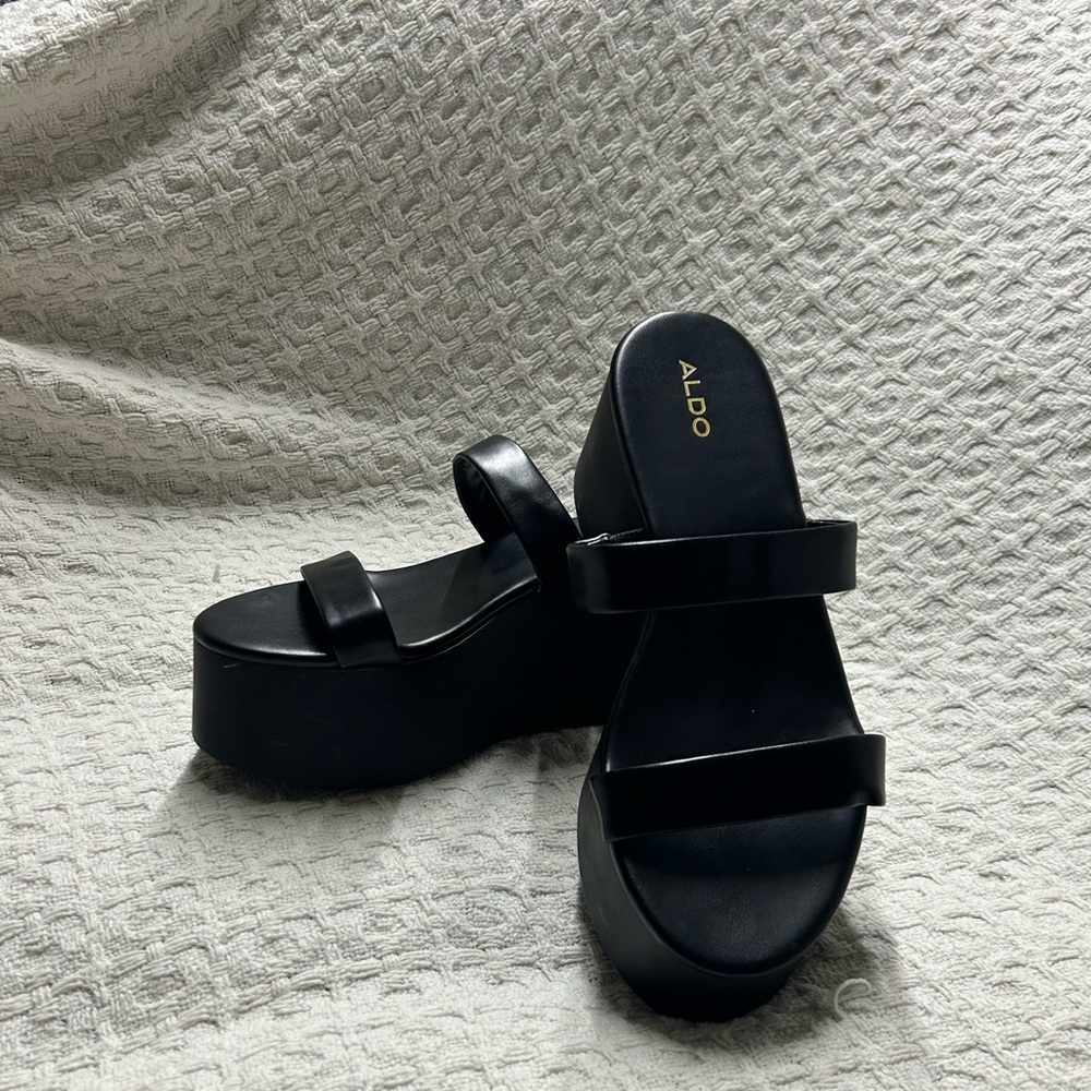 Aldo Chunky Wedge Sandals
